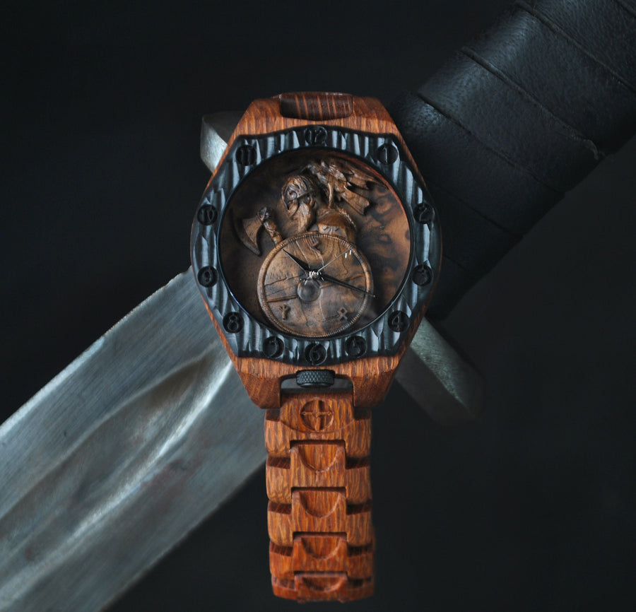 Viking — Leopardwood Watch