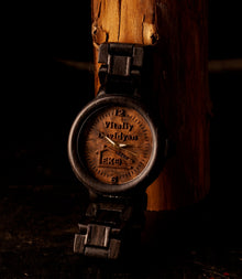 Bog Oak — Personalized Wooden Watch