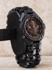 Biker Skull — Wooden Watch