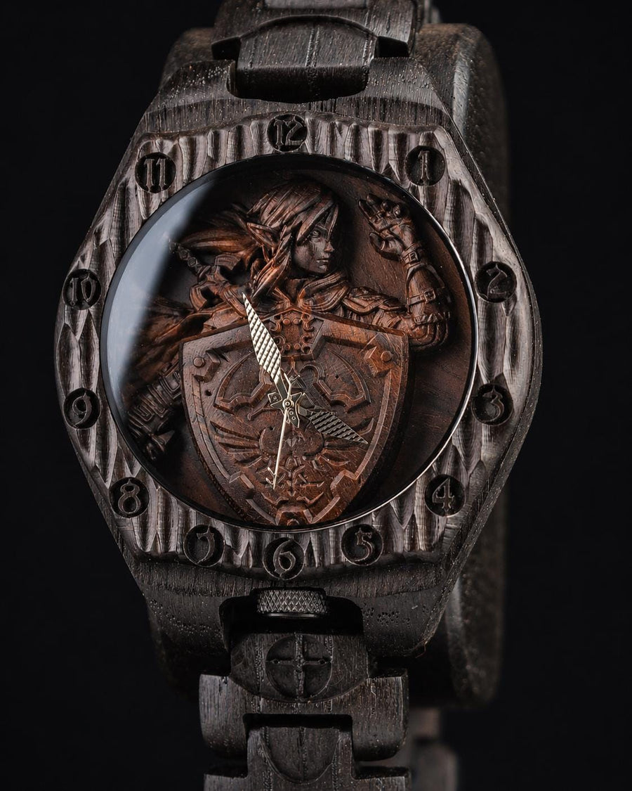 Hylian Shield — Fantasy Wooden Watch