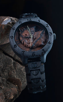 Wolf — Bog Oak Wooden Watch