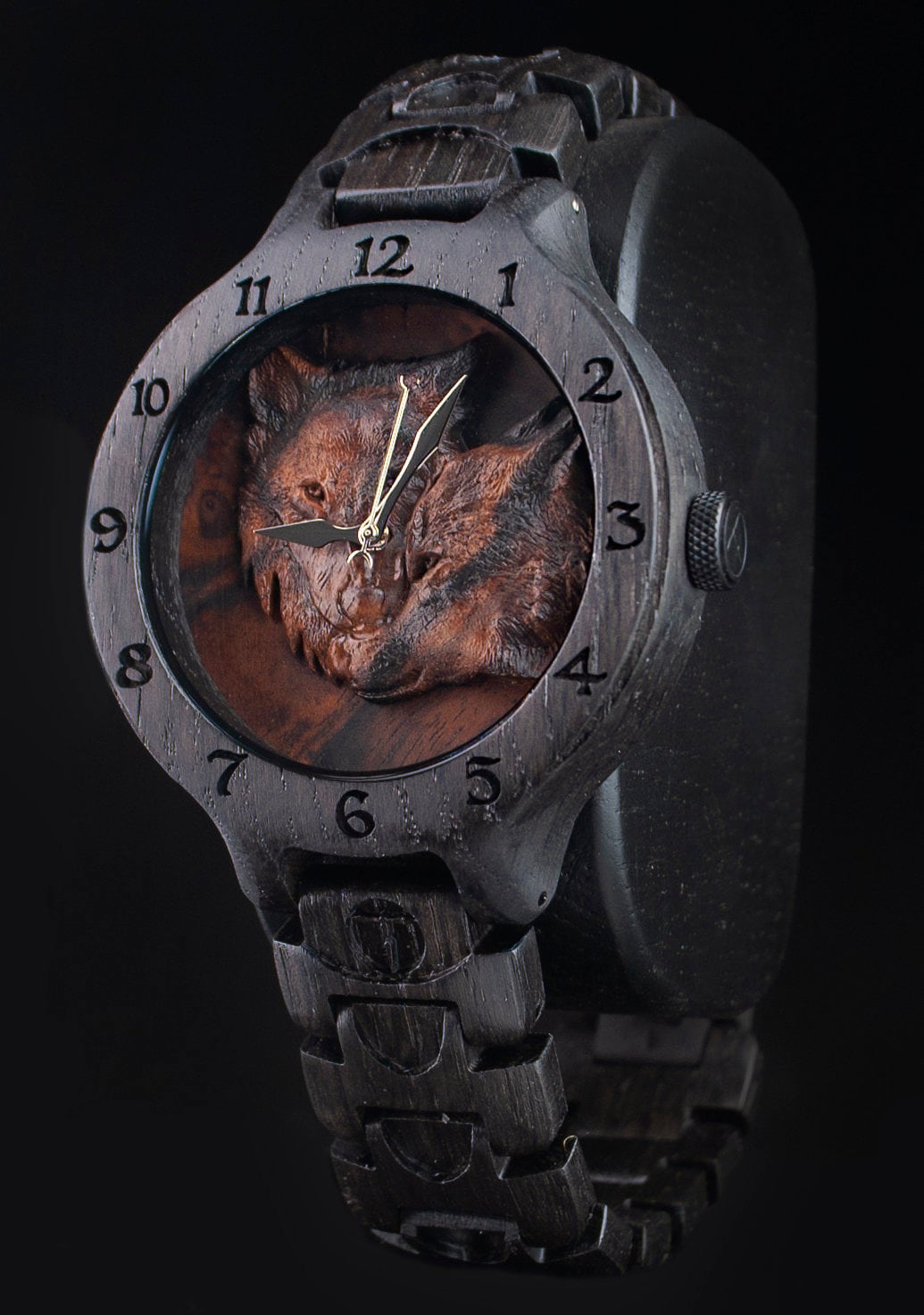 Wolf — Bog Oak Wooden Watch