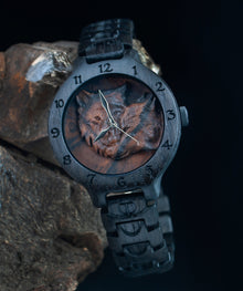 Wolf — Bog Oak Wooden Watch