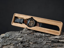 Wolf — Leather Strap Wooden Watch