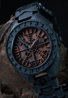 Vegvisir — Bog Oak Watch Set