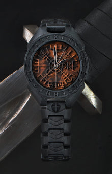 Vegvisir — Bog Oak Watch Set