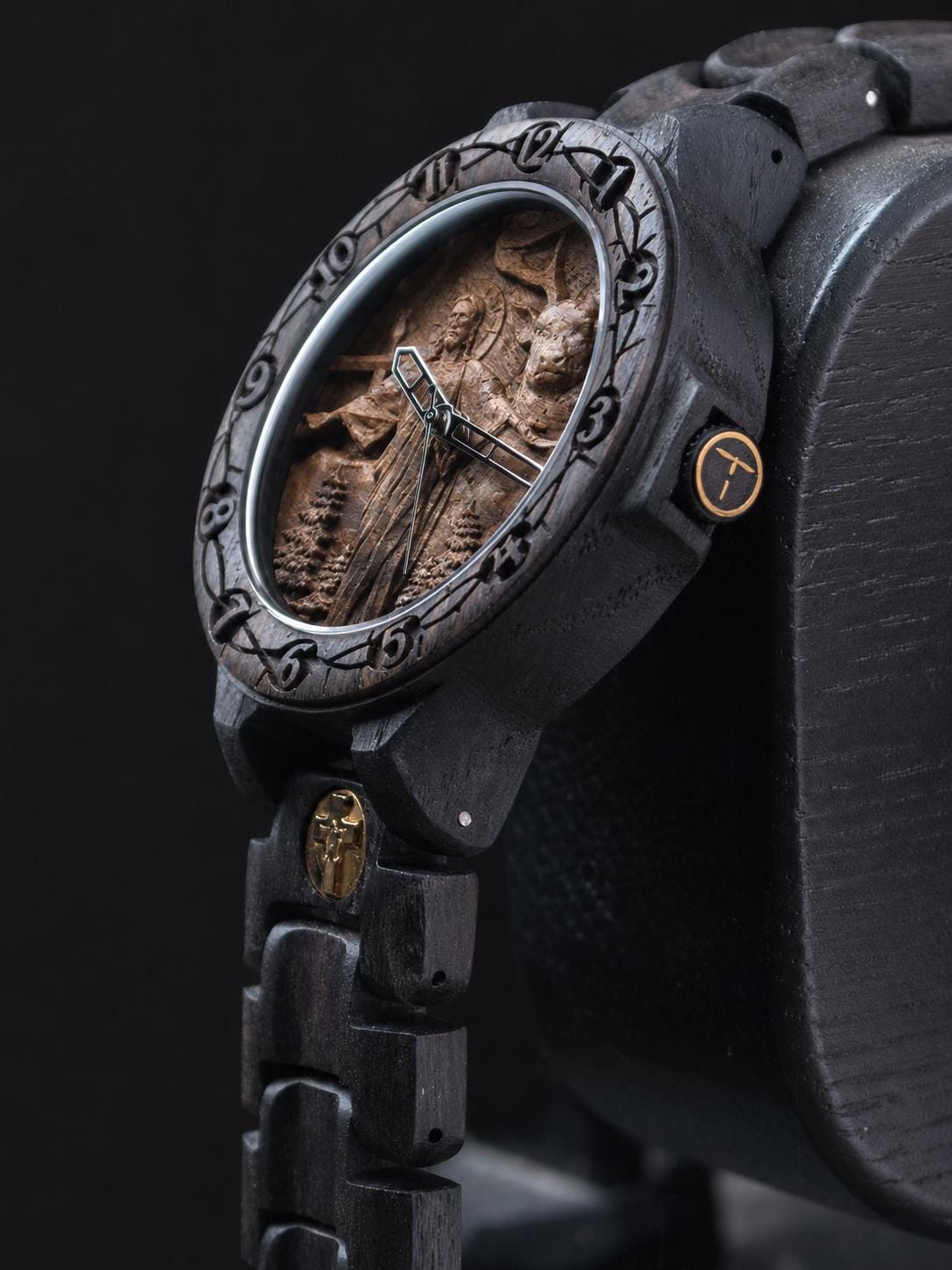 Jesus & Deer — Christian Wooden Watch