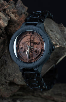 Lone Wolf — Bog Oak Wooden Watch