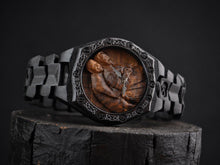 Custom Portrait Watch — Bespoke Wooden Timepiece