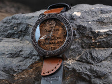 Wolf — Leather Strap Wooden Watch
