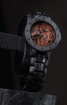 Bear & Bull — Bog Oak Wooden Watch