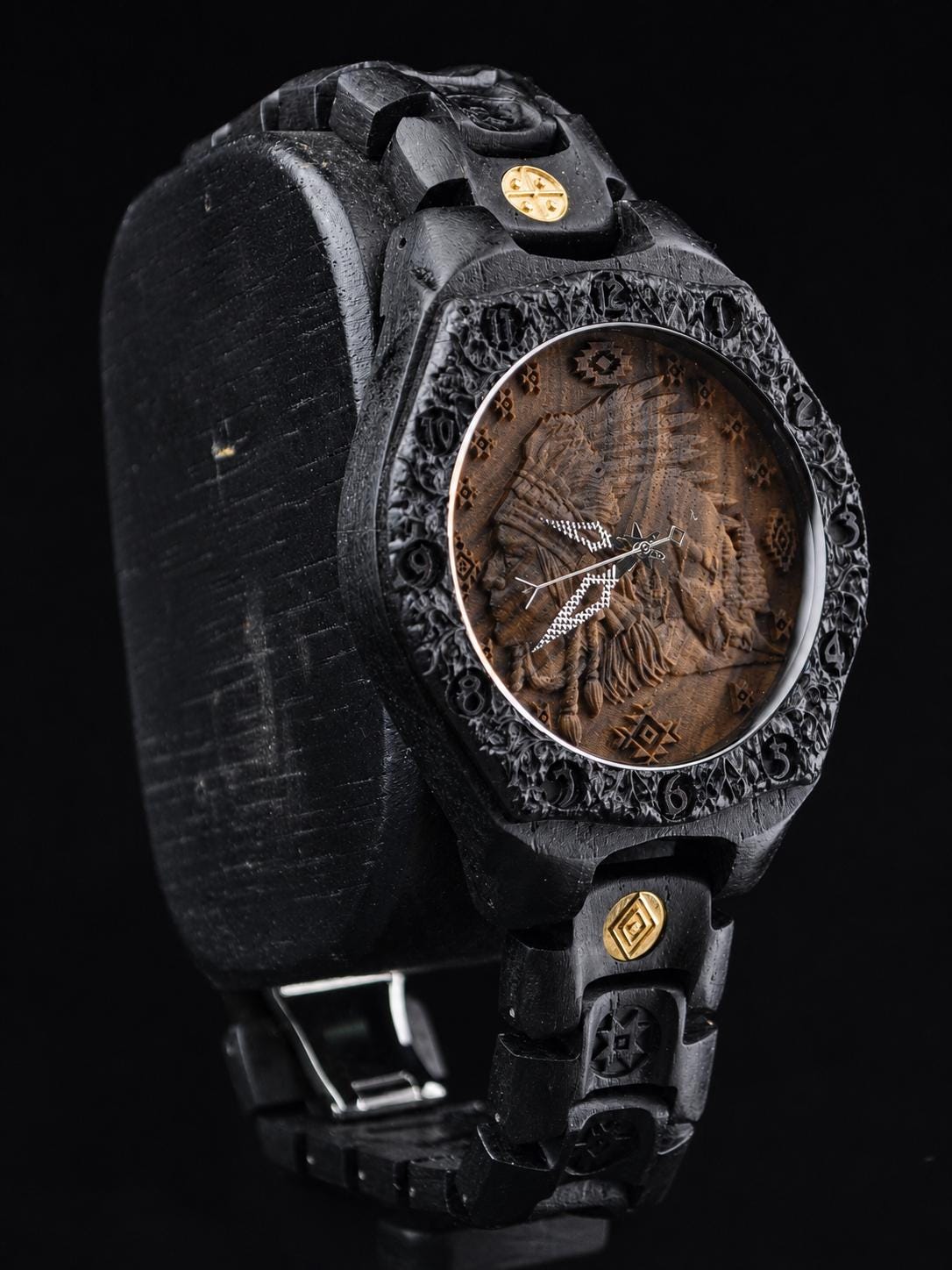 Apache Warrior — Blackwood Wooden Watch