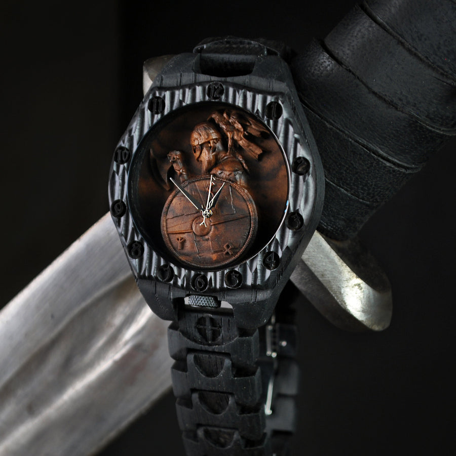 Lonely Warrior — Limited Edition Bog Oak Watch