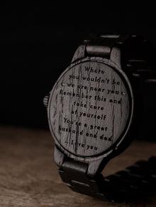 Bog Oak — Personalized Wooden Watch