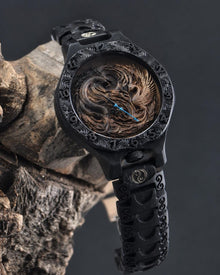 Phoenix Dragon — Yin Yang Wooden Watch