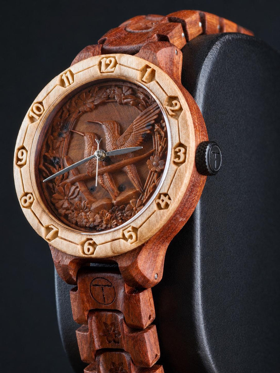 Hummingbird — Exotic Wood Women’s Watch