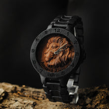 Lion — Walnut Burl Wooden Watch