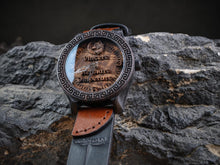 Wolf — Leather Strap Wooden Watch