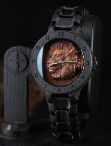 Lion — Walnut Burl Wooden Watch