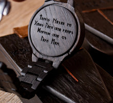 Lonely Warrior — Bog Oak Wooden Watch