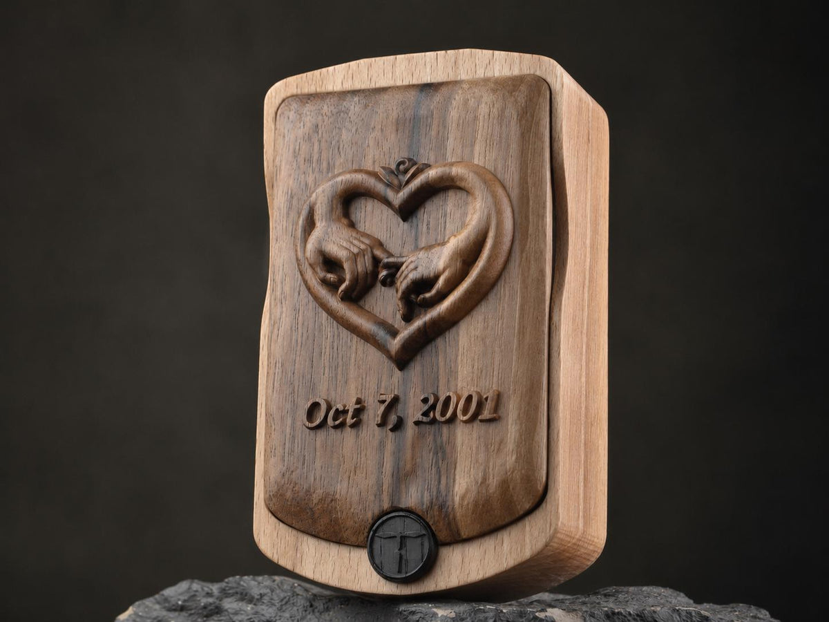 Custom Portrait Watch — Bespoke Wooden Timepiece