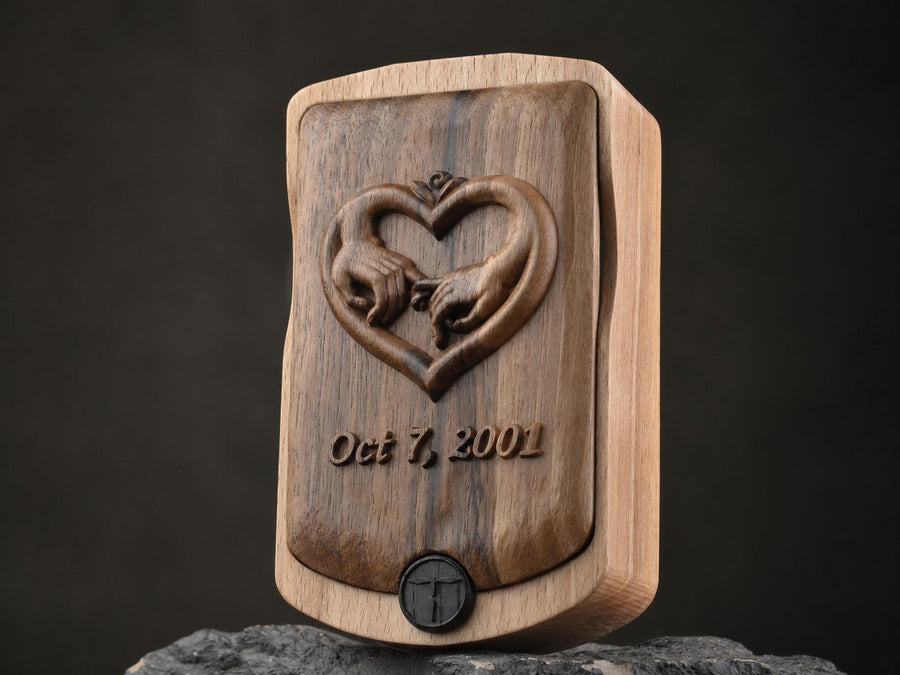 Custom Portrait Watch — Bespoke Wooden Timepiece