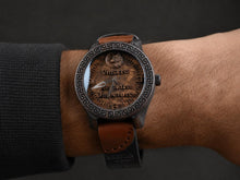 Wolf — Leather Strap Wooden Watch
