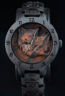 Wolf — Bog Oak Wooden Watch