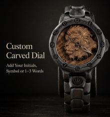 Lion — Blackwood Wooden Watch