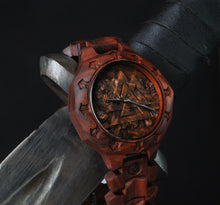 Valknut Bear — Norse Wooden Watch