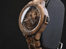 Jesus & Lion — Walnut Wooden Watch