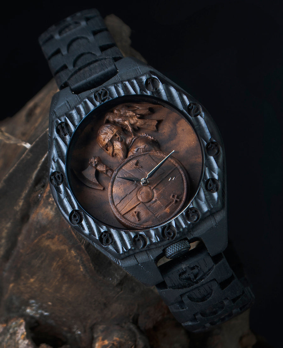 Lonely Warrior — Limited Edition Bog Oak Watch