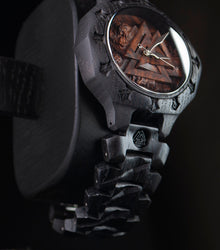 Valknut Bear — Bog Oak Watch Set